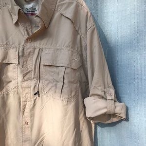 Pacific Trail Long Sleeve Hiking/Outdoor Shirt. XL. Khaki/Beige. NWOT